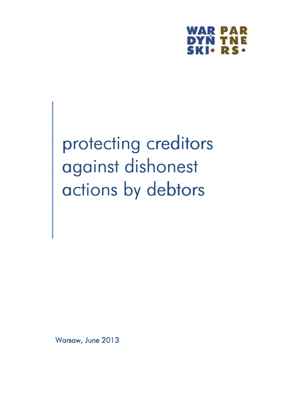 Protecting creditors against dishonest actions by debtors