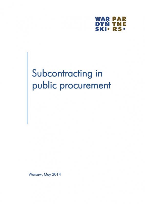 Subcontracting in public procurement