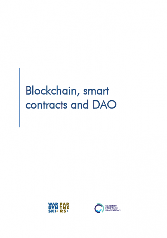 Report: Blockchain, smart contracts and DAO